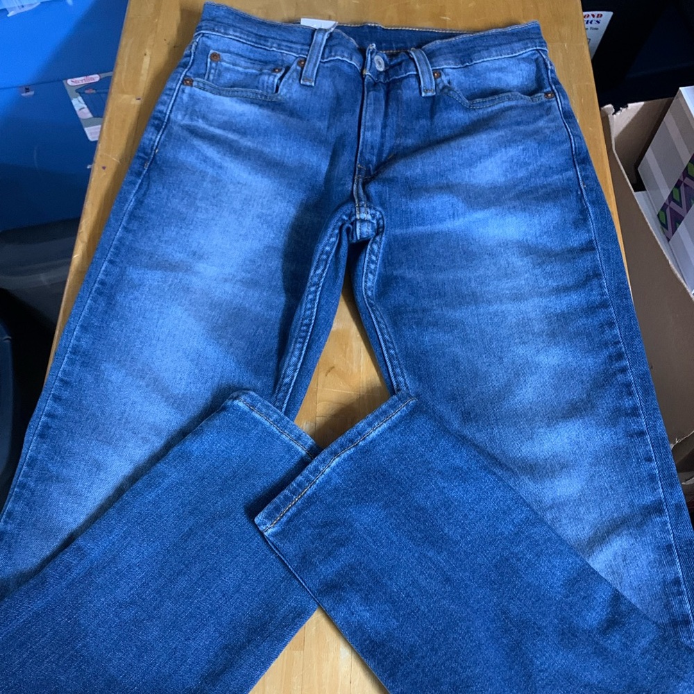 LEVIS FLEX 511 3920 FADED LIGHT BLUE 28X30 SLIM FIT STRETCH JEANS MENS